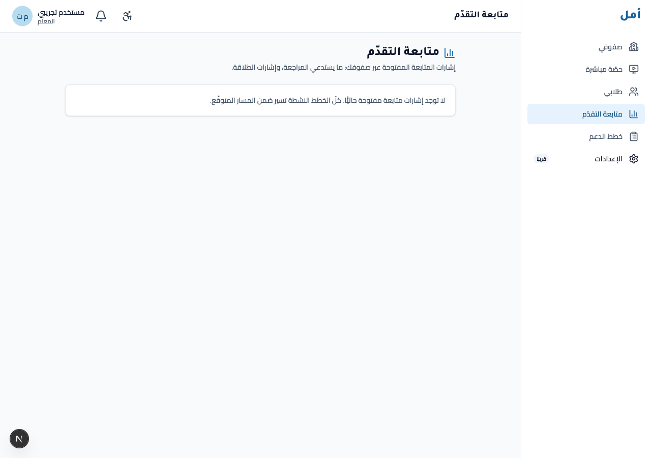 Progress monitoring